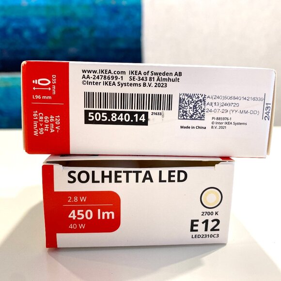 IKEA Solhetta LED lightbulbs. 4 each 250 lm, and 4 each 450 lm - Picture 6 of 12